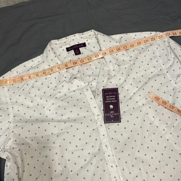 GLORIA VANDERBILT The Amanda shirt, White button up XL NWT - Picture 14 of 16